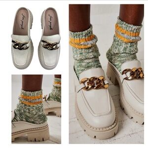 NWT Free People Lyra Link Loafer Mule 41/11
